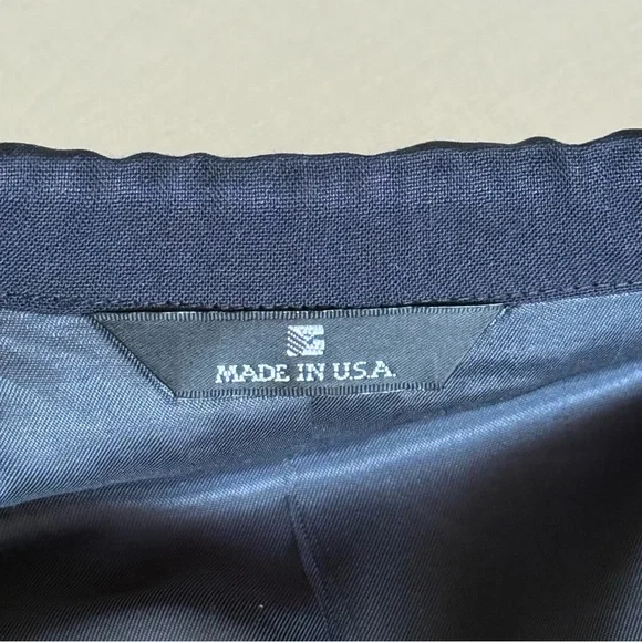 Vintage Polo University Club By Ralph Lauren Wool Blazer Mens Large Blue USA